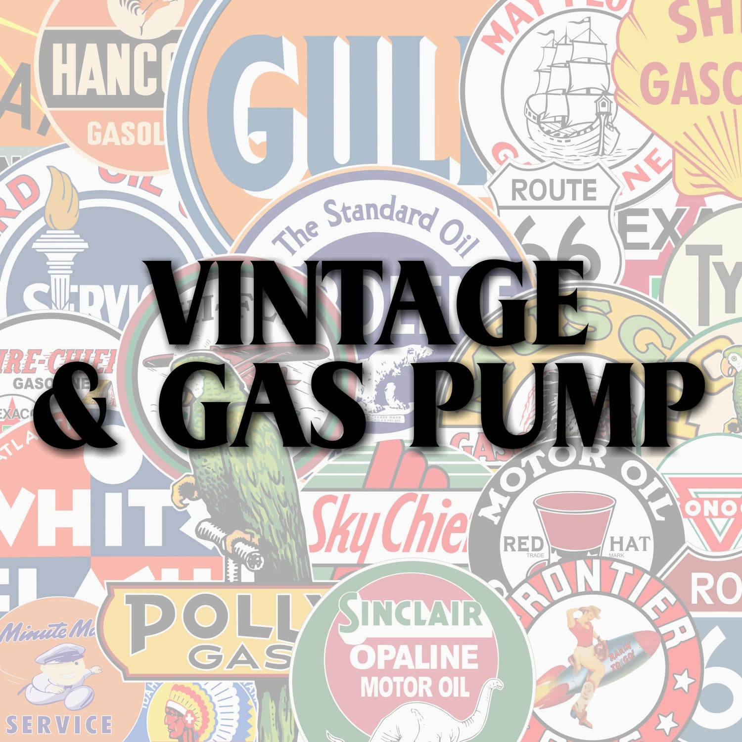 Vintage & Gas Pump Decals