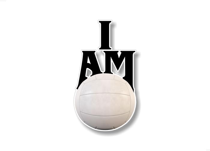 I AM Golf 7'' Decal Golfing Vital Sign Golf Ball Clubs Sports Cart SUV Minivan Truck Vinyl Sticker -Street Legal Decals