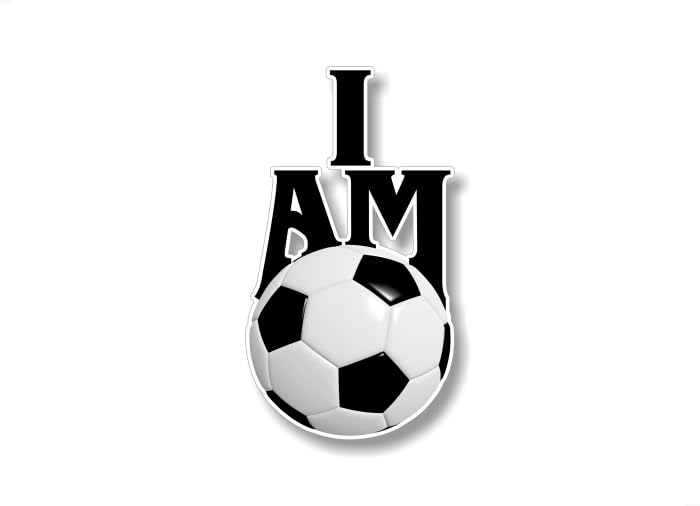 I AM Golf 7'' Decal Golfing Vital Sign Golf Ball Clubs Sports Cart SUV Minivan Truck Vinyl Sticker -Street Legal Decals