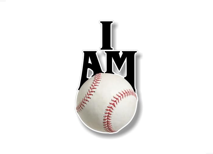 I AM Golf 7'' Decal Golfing Vital Sign Golf Ball Clubs Sports Cart SUV Minivan Truck Vinyl Sticker -Street Legal Decals