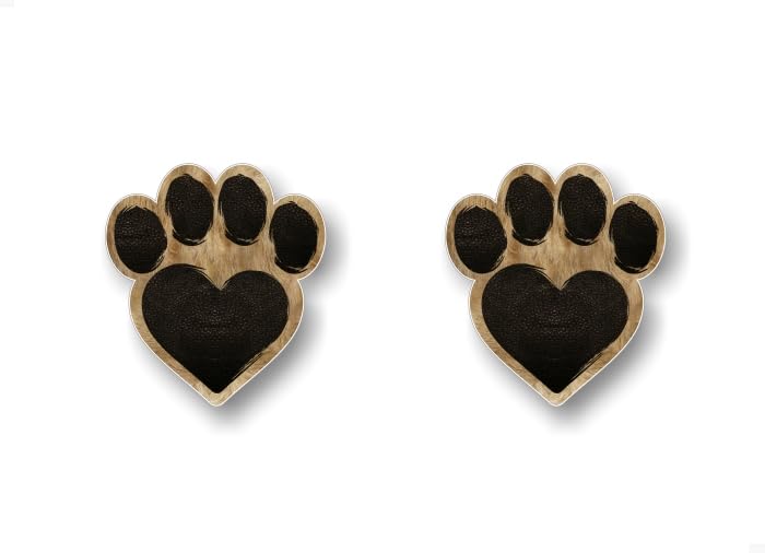 2 Dog Paw Love Print in Furry Color Design 5'' Decals Dog Love Paws Cute Car Sticker Decal Pet Adoption Rescue Kennel Animal Shelter Vinyl Stickers -Street Legal Decals