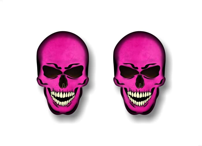 2 Forbidden Skull Series American Decals USA America Flag Vinyl Stickers Racing Race Army Helmet Human Skulls Sticker -Street Legal Decals