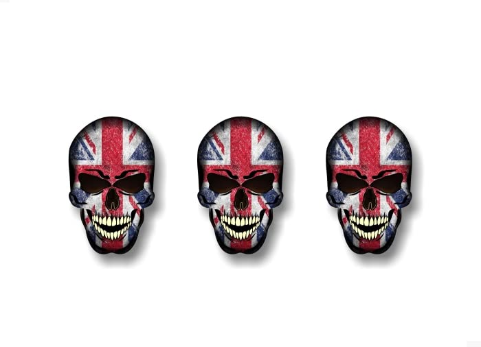 2 Forbidden Skull Series American Decals USA America Flag Vinyl Stickers Racing Race Army Helmet Human Skulls Sticker -Street Legal Decals