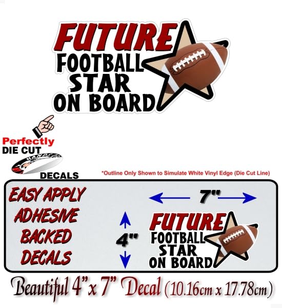 Future Sports Star On Board 7'' Vinyl Full Color Decal -Street Legal Decals