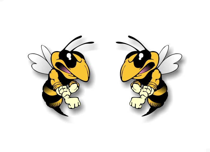 (2) 'SCAPPY' Bee 5" Decals -Street Legal Decals