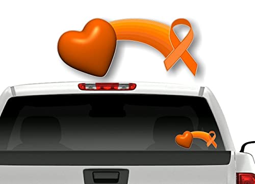 Cancer Rainbow of Love and Hope Ribbon Decal Breast Prostate Ovarian Cervical Cancer Vinyl Vehicle Sticker -Street Legal Decals