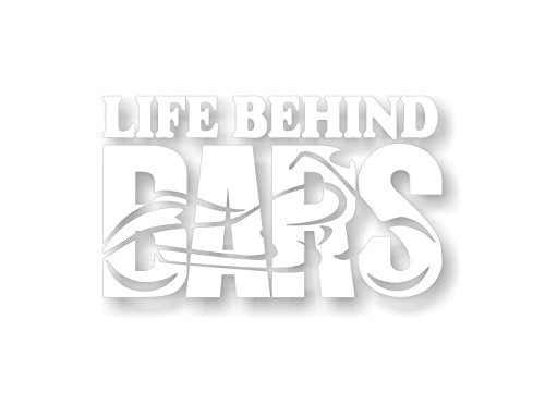 Life Behind Bars Motorcycle Decals Vinyl Sticker Accessories for Your 4x4 Truck or Trailer Stickers -Street Legal Decals