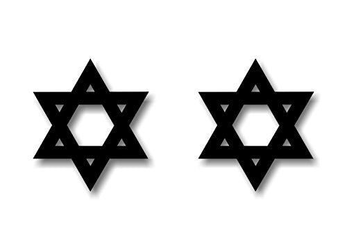 (2) Religious Symbol 4" Decals-Street Legal Decals