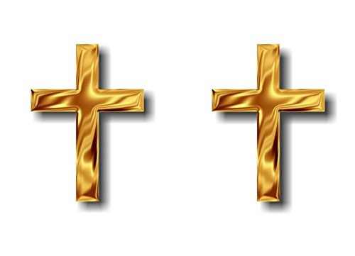 (2) Religious Symbol 4" Decals-Street Legal Decals