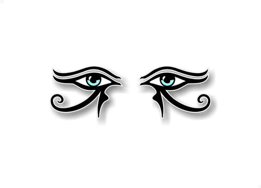 Eyes of RA 9'' Decal Egyption Sun God Ancient Egypt Eye of Horus Amun Vinyl Sticker -Street Legal Decals