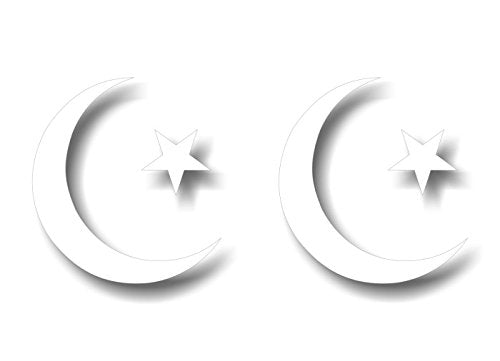 (2) Religious Symbol 4" Decals-Street Legal Decals