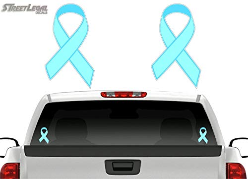 (2) Cancer Ribbon 6" Decals-Street Legal Decals
