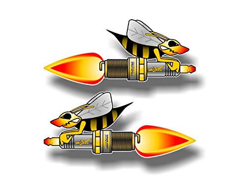 (2) Fire Plug Bee Decals-Street Legal Decals