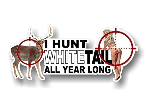 I Hunt White Tail 13" Decal-Street Legal Decals