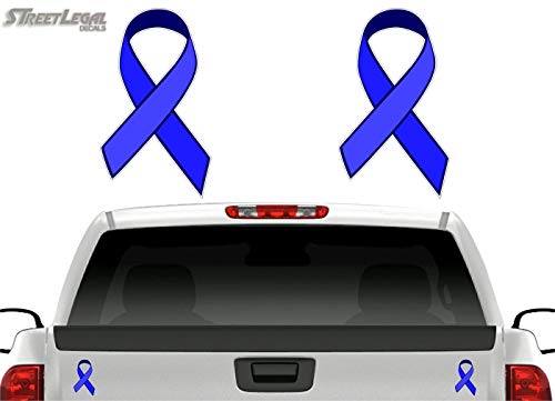 (2) Cancer Ribbon 6" Decals-Street Legal Decals