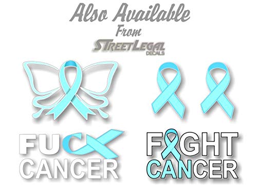 2 Cancer Butterfly Ribbon Decals FCK Kidney Lymphoma Cancer Survivor Gifts Women Men Vinyl Vehicle Sticker -Street Legal Decals