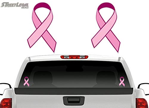 (2) Cancer Ribbon 6" Decals-Street Legal Decals
