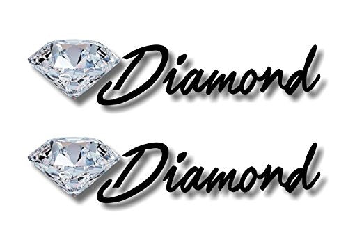 (2) Diamond 9" Decals-Street Legal Decals