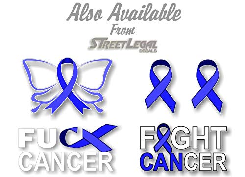 2 Cancer Butterfly Ribbon Decals FCK Kidney Lymphoma Cancer Survivor Gifts Women Men Vinyl Vehicle Sticker -Street Legal Decals