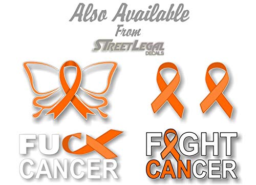 2 Cancer Butterfly Ribbon Decals FCK Kidney Lymphoma Cancer Survivor Gifts Women Men Vinyl Vehicle Sticker -Street Legal Decals