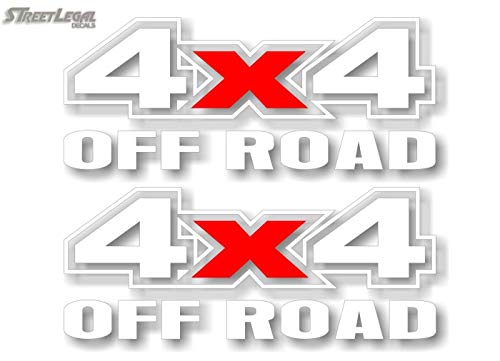 (2) 4x4 Offroad Vinyl 13" Decals-Street Legal Decals