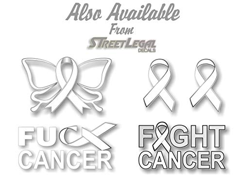 2 Cancer Butterfly Ribbon Decals FCK Kidney Lymphoma Cancer Survivor Gifts Women Men Vinyl Vehicle Sticker -Street Legal Decals
