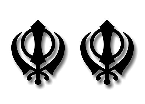 (2) Religious Symbol 4" Decals-Street Legal Decals