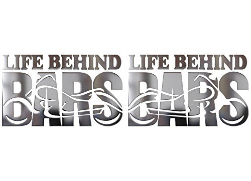 Life Behind Bars Motorcycle Decals Vinyl Sticker Accessories for Your 4x4 Truck or Trailer Stickers -Street Legal Decals