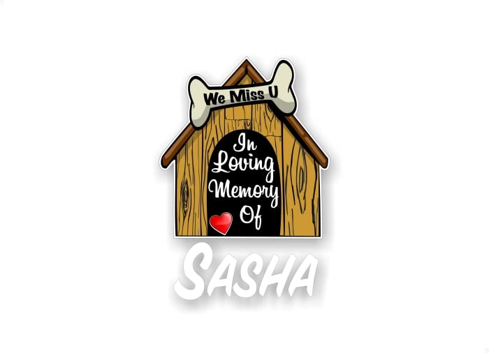 Personalized in Loving Memory of Pet Dog Decal Best Friend Memorial Puppy Doggy Doggie Vinyl Sticker for Car SUV or Truck -Street Legal Decals
