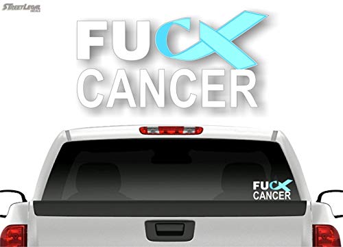 FU Cancer Ribbon 8" Decal-Street Legal Decals