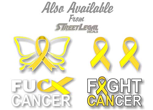 2 Cancer Butterfly Ribbon Decals FCK Kidney Lymphoma Cancer Survivor Gifts Women Men Vinyl Vehicle Sticker -Street Legal Decals
