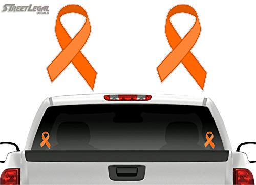 (2) Cancer Ribbon 6" Decals-Street Legal Decals