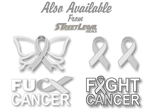 2 Cancer Butterfly Ribbon Decals FCK Kidney Lymphoma Cancer Survivor Gifts Women Men Vinyl Vehicle Sticker -Street Legal Decals