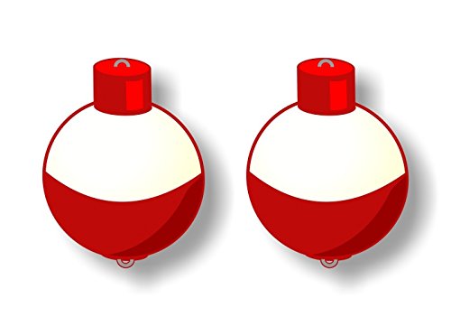 2) Fishing Bobber Decals – Street Legal Decals - Main Image