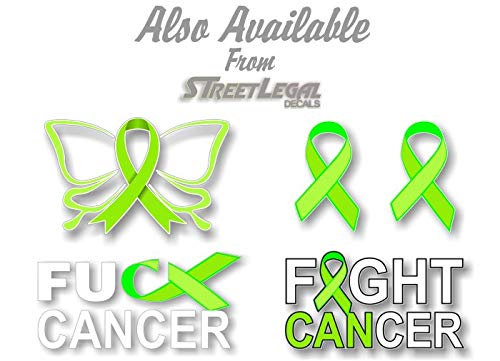 2 Cancer Butterfly Ribbon Decals FCK Kidney Lymphoma Cancer Survivor Gifts Women Men Vinyl Vehicle Sticker -Street Legal Decals