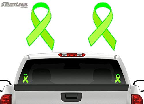 (2) Cancer Ribbon 6" Decals-Street Legal Decals