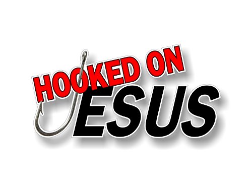 Hooked On Jesus 8" Decal-Street Legal Decals