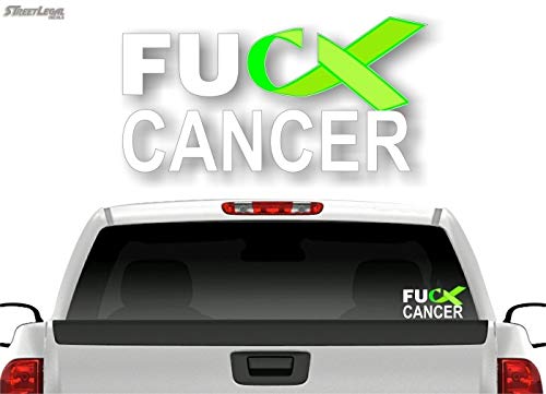 FU Cancer Ribbon 8" Decal-Street Legal Decals