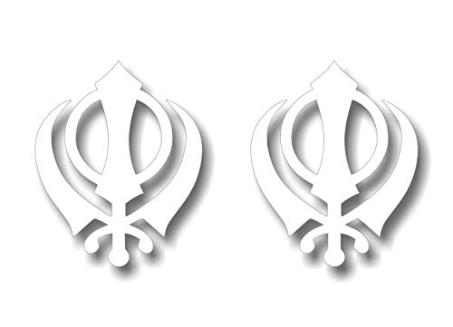 (2) Religious Symbol 4" Decals-Street Legal Decals