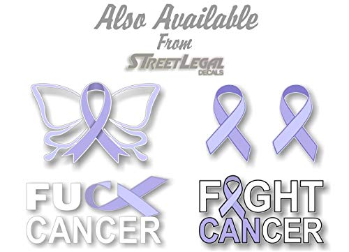 Cancer Survivor Ribbon 9" Decal Survived Breast Cancer Vinyl Vehicle Sticker -Street Legal Decals
