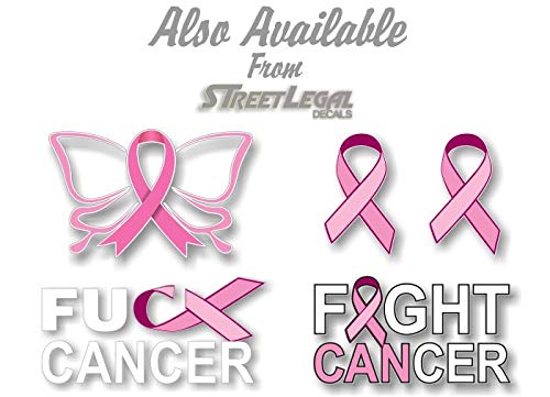 2 Cancer Butterfly Ribbon Decals FCK Kidney Lymphoma Cancer Survivor Gifts Women Men Vinyl Vehicle Sticker -Street Legal Decals