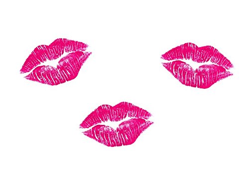(3) Kiss Lips 2.5'' Decals-Street Legal Decals