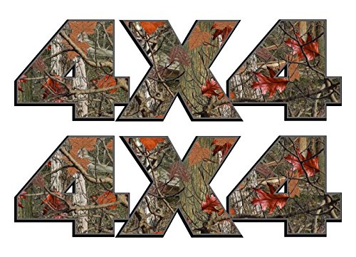 (2) 4x4 Camo 13" Decals-Street Legal Decals