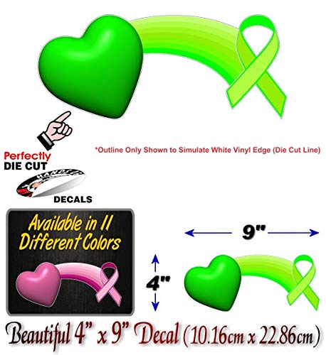 Cancer Rainbow of Love and Hope Ribbon Decal Breast Prostate Ovarian Cervical Cancer Vinyl Vehicle Sticker -Street Legal Decals