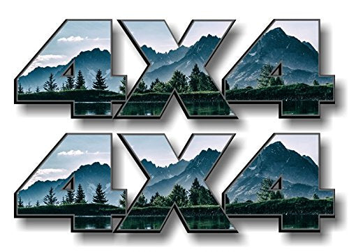 (2) 4x4 Camo 13" Decals-Street Legal Decals