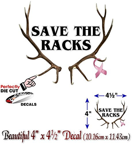 Save The Racks Breast Cancer Decal-Street Legal Decals
