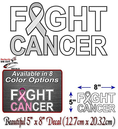 I CAN Fight Cancer 8" Decal-Street Legal Decals