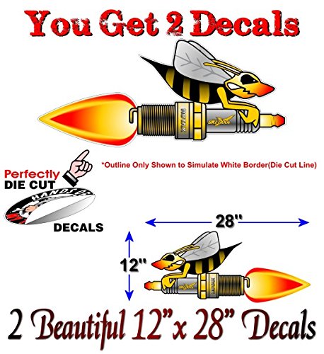(2) Fire Plug Bee Decals-Street Legal Decals