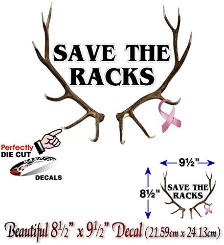 Save The Racks Breast Cancer Decal-Street Legal Decals