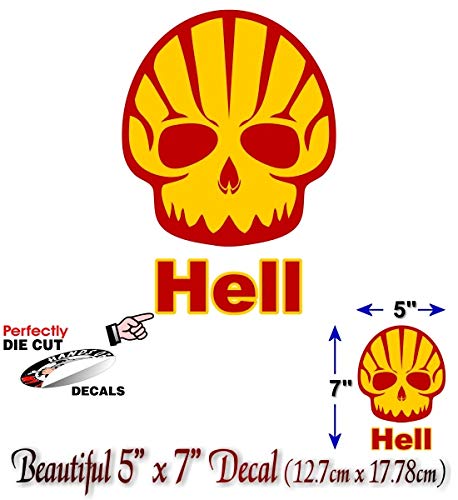 Hell Skull 7" Decal-Street Legal Decals